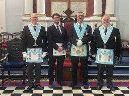 Bro. Alexander Stewart on his passing to the second degree by W. Bro. Ed Richings